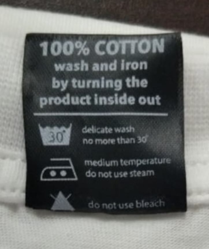 Garment Care & Wash Label Detail